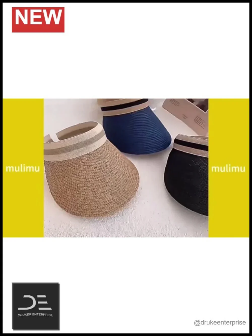Straw Sun Visor Hat for Women UPF 50+ Wide Brim Ponytail Beach Golf Cap